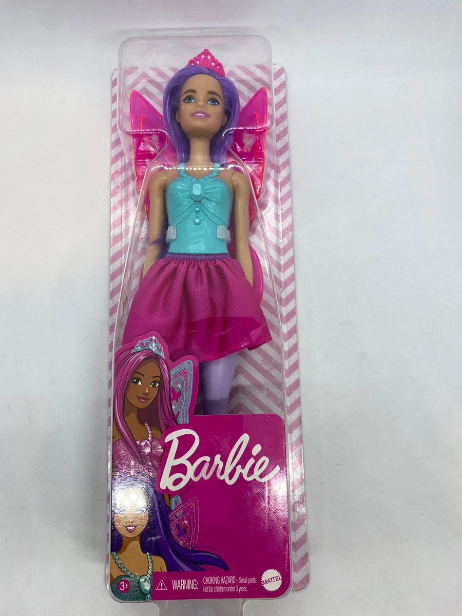 Mattel Barbie Dreamtopia Fairy Ballerina Purple Hair FWK85 GXD59