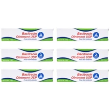 6 Pack Dynarex Bacitracin First Aid 1163 Antibiotic Ointment 1Oz Tube Each