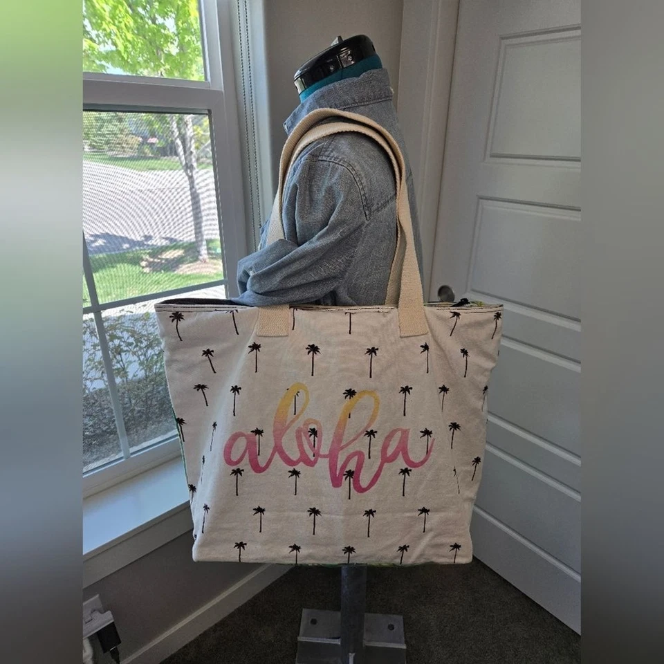 BOLSO DE PLAYA RIP CURL X LAUREN ROTH EDICIÓN LIMITADA BOLSO FLORAL ALOHA HAWAII MUJER Foto 3 de 4