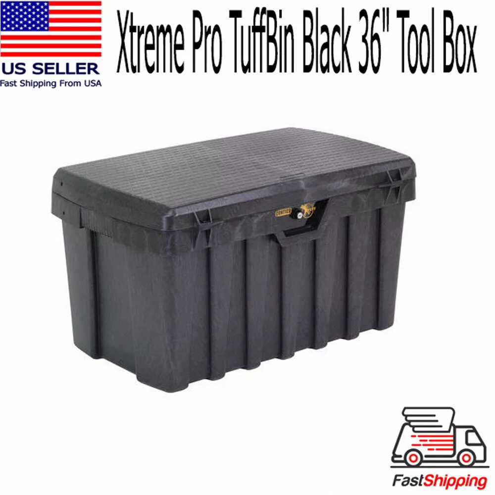 Heavy Duty 53 Gallon Xtreme Pro Tuff Bin Lock Tool Box Security Locking  Storage