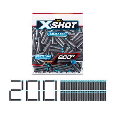 200 Dart Refill Pack Compatible with X Shot Blasters and Major Brands