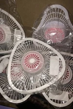 New 12 cr HOSPECO 01901 Health Gards Urinal Screen / Non-Para Block, White/Pink,