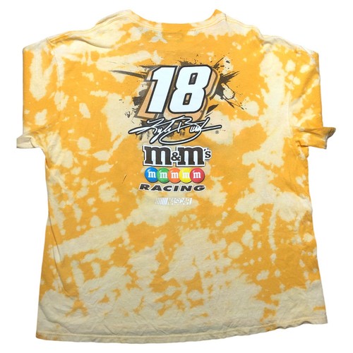 Kyle Busch M&M's Chase NASCAR T-Shirt 2011 gelb Batik Acid Wash XXL 1 von 1 - Bild 2 von 8
