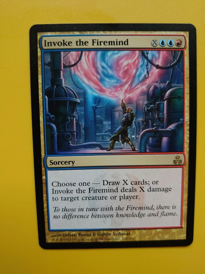 MTG Card. Invoke the Firemind Guildpact rare sorcery - Image 2 of 4