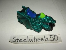Wendys Kids Meal Cyber Cycles Green Dragon Cycle 1994 Motorcycle Pull Back Go