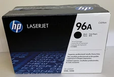 Genuine HP 96A Black Toner Cartridge C4096A - Cond. See Notes