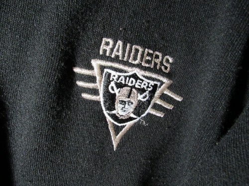 VTG Officially Licensed NFL Raiders Football Pullover Sweater Black XXL - Picture 4 of 7