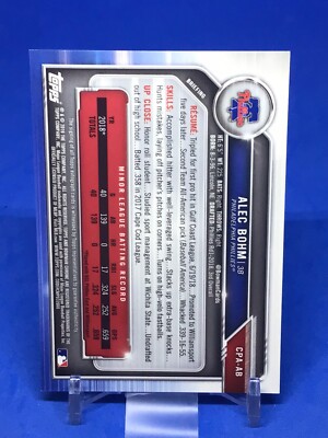 2019 Bowman Alec Bohm Auto Gold 10枚限定　SP 2019 Bowman Alec Bohm Auto Gold 10枚限定 SP 2019 Bowmans