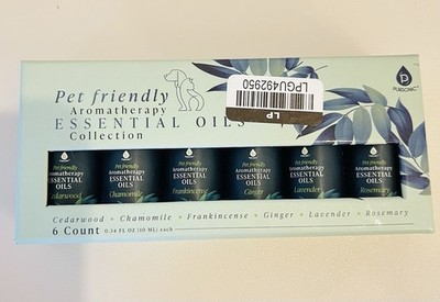 Pet Friendly Aromatherapy Essential Oils Collection-6 count- Brand New