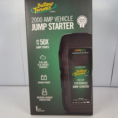 Battery Tender 2000 Amp Vehicle Jump Starter 12V 8.0L 6.5L Diesel Spark Proof