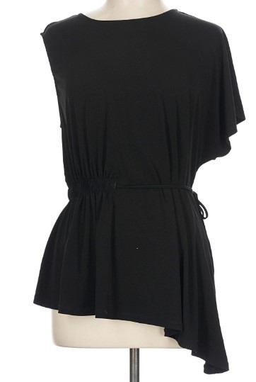 DKNY ASSYMETRICAL SLEEVE SHIRT