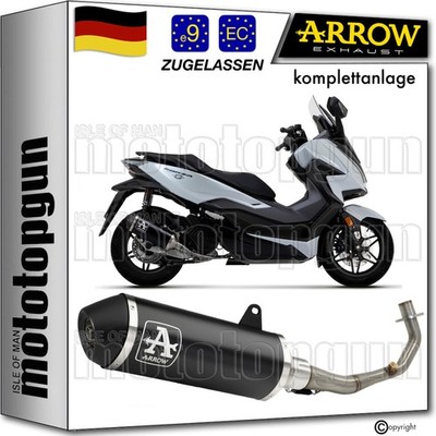 ARROW KOMPLETTANLAGE B OP URBAN ALUMINIUM SCHWARZ HONDA FORZA 125 2024 24