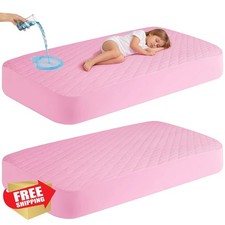 VOPHIA Crib Mattress Protector Pink 52 28