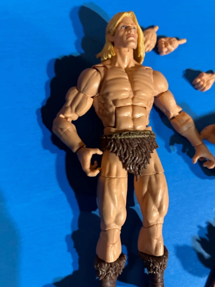 Figura de acción Marvel Legends Zabu & Ka-Zar BAF X-Men Savage Land Foto 2 de 4