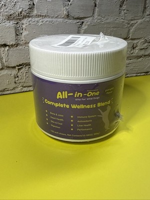 All In One Wellness VITA FOR VITAL DOGS 120 Soft Chews, Pumpkin Flavor 