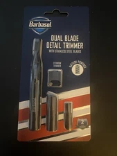 Barbasol Battery Powered Dual Blade Detail Trimmer w/ Stainless Steel Blades New