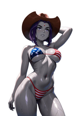 Raven Teen Titans Waifu Weatherproof Anime Sticker 6'' Car Decal