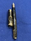 Vtg 1940's Brown W/Gold Pearl Stripes Parker Vacumatic Fountain Pen 14k Nib — photo 8