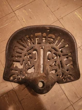 Browne Sulky Cast Iron Implement Tractor Seat Old Plow Farm Vtg Antique 