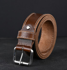 100% Genuine Pure Thick Leather High Quality Men Leather Belts 1.5 Belt Buckle