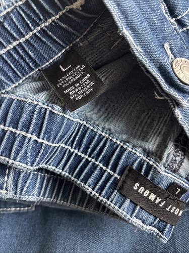 Almost Famous Baggy Skater Goth Y2K 90s Pants Women’s Large Blue - Bild 7 von 7