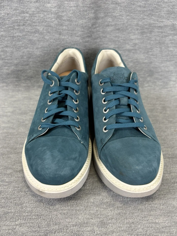 Boné Oxford Feminino Samuel Hubbard Free 7 M Verde Aqua Nubuck Conforto Atlético - Imagem 4 de 4