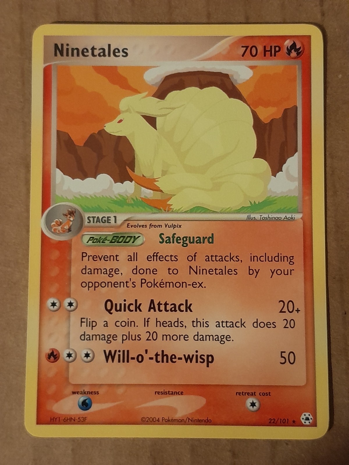 Pokemon Ninetales 22/101 Hidden Legends NM See Pictures