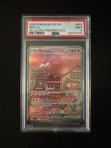 Pokemon - Mew EX 053 Pokémon TCG Scarlet & Violet 151 UPC Promo PSA 9