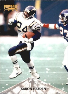 1996 Pinnacle Premium Stock #101 Aaron Hayden - FB