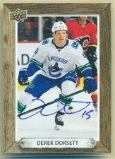 2024-25 Upper Deck ENGRAINED Beehive Signatures BH-DO DEREK DORSETT Canucks Auto