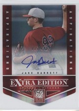 2012 Elite Extra Edition Aspirations Die-Cut Signatures Jake Barrett Auto 0f8