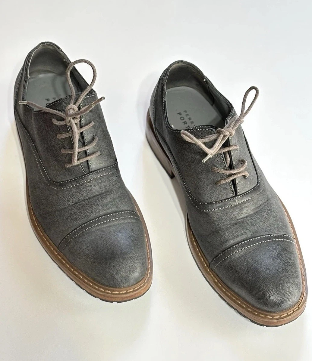 perry ellis grey dress shoes Perry Ellis Men's Lyle Dress Shoes - Brown