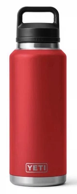 YETI GENUINE Rambler 46 Oz. Bottle With Chug Cap - Rescue Red BRAND NEW!