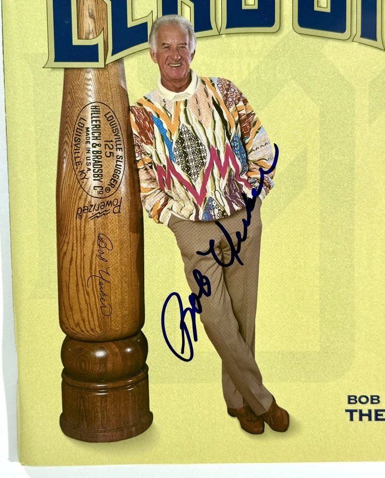 Revista cervecera firmada por Bob Uecker 1995 certificado de autenticidad Beckett Foto 2 de 4