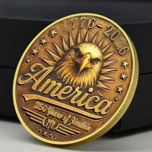2026 USA 250th Anniversary Coin - Eagle, Liberty Bell, Spirit of Freedom Medal