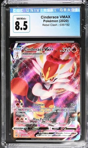 Cinderace VMAX graded CGC 8.5 for sale on eBay