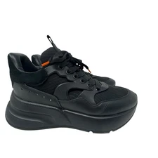 Alexander McQueen Men's Runner Size 40 EU/ 7 US Triple Black Or Womens 10