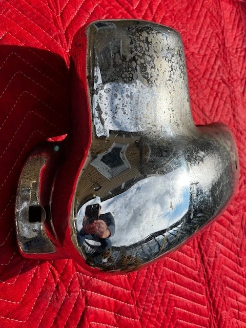 1953 53 1954 54 Chevrolet Bel Air 210 Accessory Rear Bumper RH Guard GM Parts - Image 4 of 4