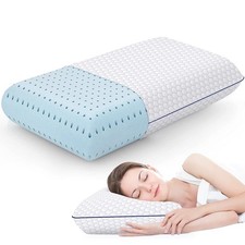 CushyOasis Memory Foam Pillows for Side, Back and Stomach Sleepers, Bed Pillow