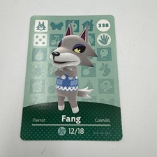 FANG 338 Animal Crossing Amiibo Authentic Nintendo Mint Card From Series 4
