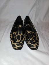 Dansko Women's Leopard Print Olivia Calf Hair Leather Loafer Shoes Size 38 7.5-8