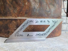 Vintage SHINWA 5F Steel 45 Degree Angle Mitre Square Woodworking Tool Japan