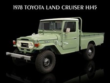 1978 Toyota Land Cruiser Hj45 In Green New Metal Sign 9x12 Ships Free