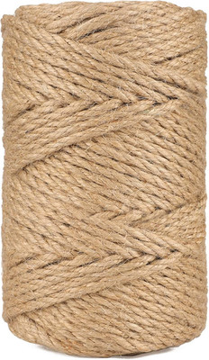 5MM Jute Rope,164Feet Strong and Heavy Duty Jute Twine, Brown Decoration Hemp Tw