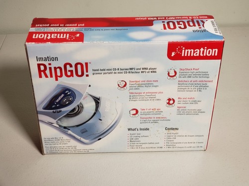 imation RipGO! Mini Masterizzatore CD-R Lettore MP3 e WMA RARO - Foto 3 di 12