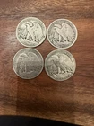 Walking Liberty Half Dollar/Lot of 4/1.44676 Troy oz Of Silver