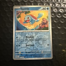 Pokémon TCG - Squirtle 007/165 - Scarlatto e Viola 151 - Carta Holo Reverse NM