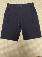 Iron Co Stretch Performance Hybrid Cargo Shorts Black Mens Size 34 EUC