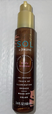 SOL By Jergens Tone Enhancing Body Illuminating Bronzer Self Tanning 3.4 fl oz