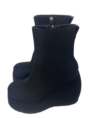 Shellys London Boots Us7 Blk Pvc GSe46